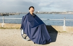 Wheel Chair/Scooter Coat/Poncho Adult Navy-scooter-accessories-Access Mobility