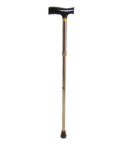 Movere Folding Walking Stick T Handle Br