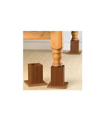 Wooden Bed Raisers 13cm set of 4